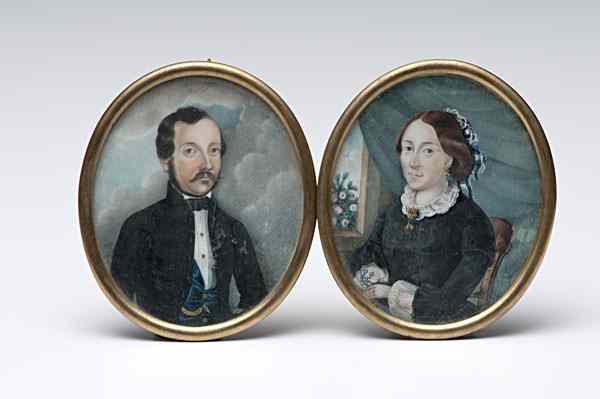 Appraisal: American Miniature Portraits on Ivory American includes a portrait of