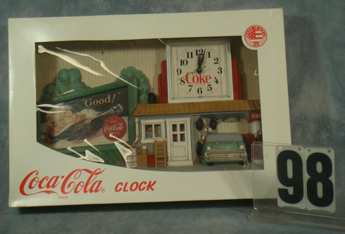 Appraisal: Coca Cola Clock mint in original box Estimate -