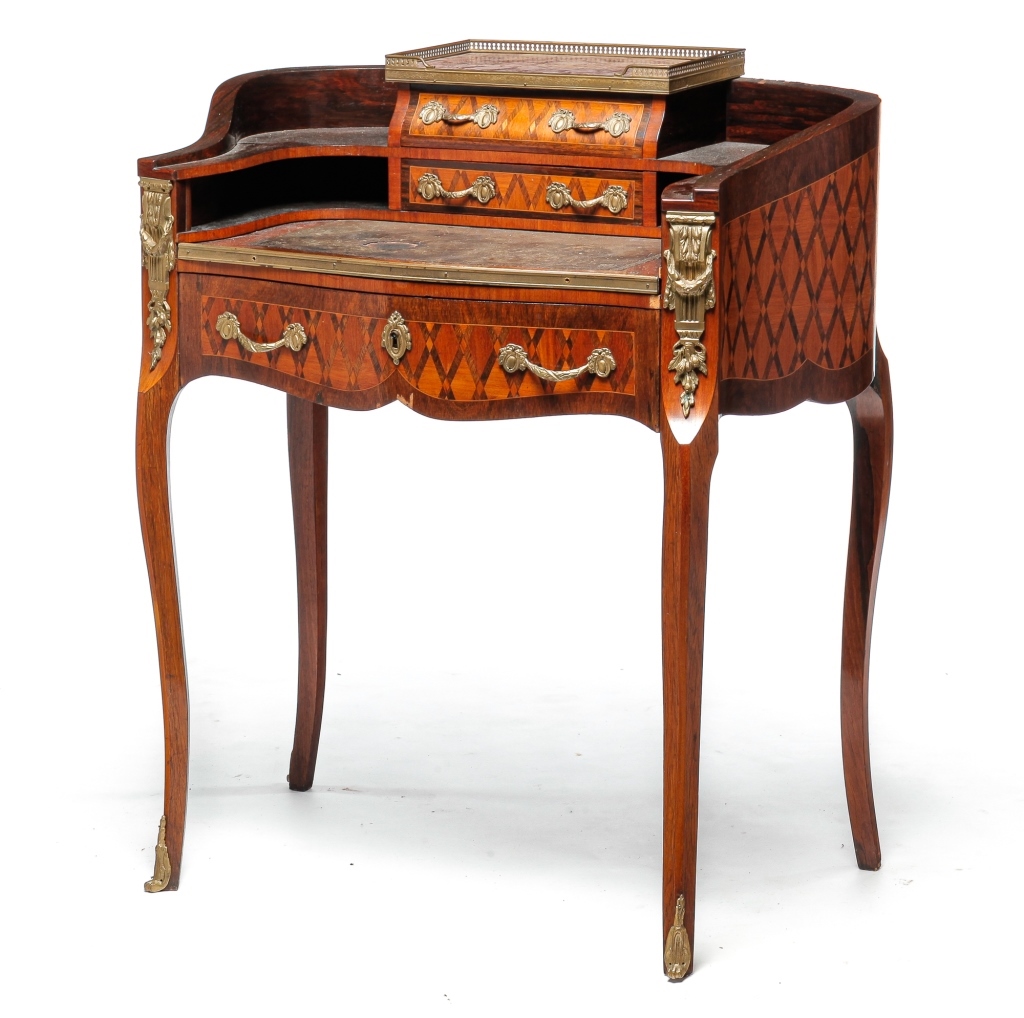 Appraisal: FRENCH LADY'S WRITING DESK First quarter th century mixed woods