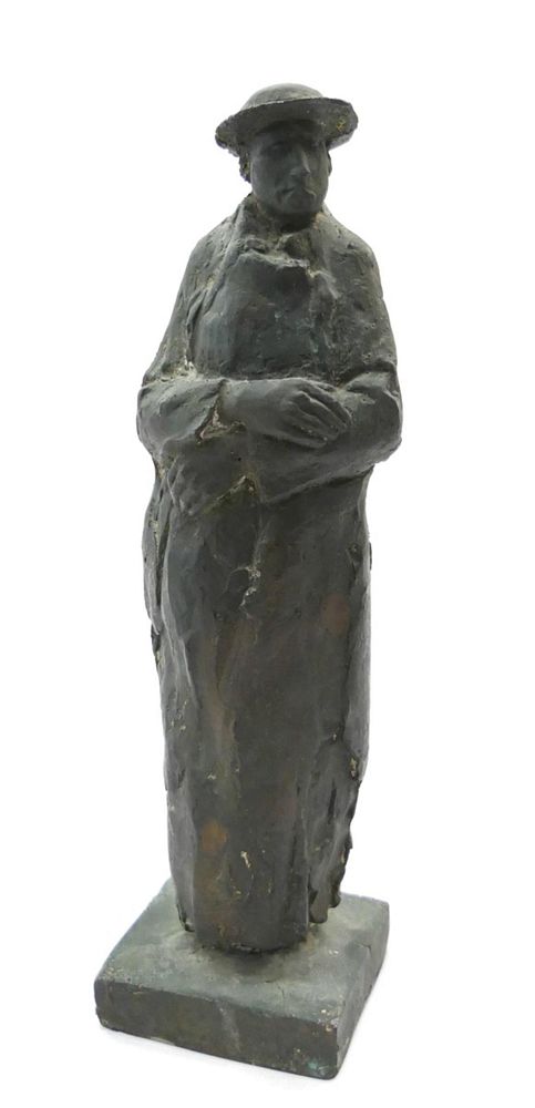 Appraisal: SIGNED ITALIAN BRONZE SANTOS SCULPTURE A signed Italian Santos bronze