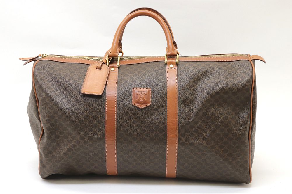 Appraisal: Celine - Large Boston Celine - Large Boston Macadam Coated