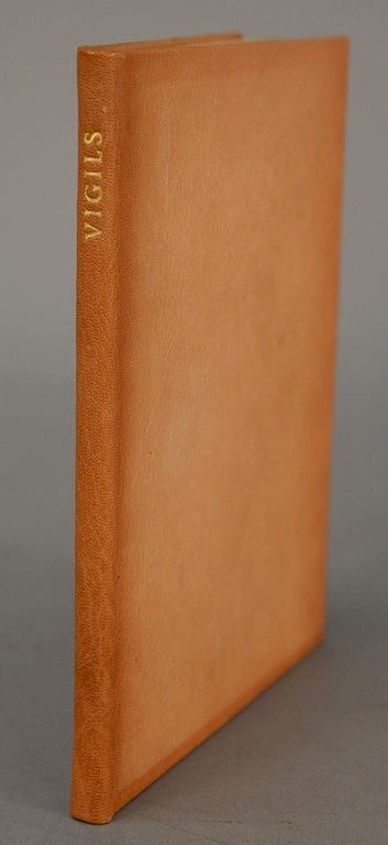 Appraisal: Vigils by Siegfried Sassoon engraved by Charles Sigrist signed in