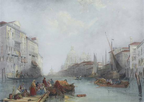 Appraisal: AFTER DAVID LUCAS British - The Grand Canal Venice Color