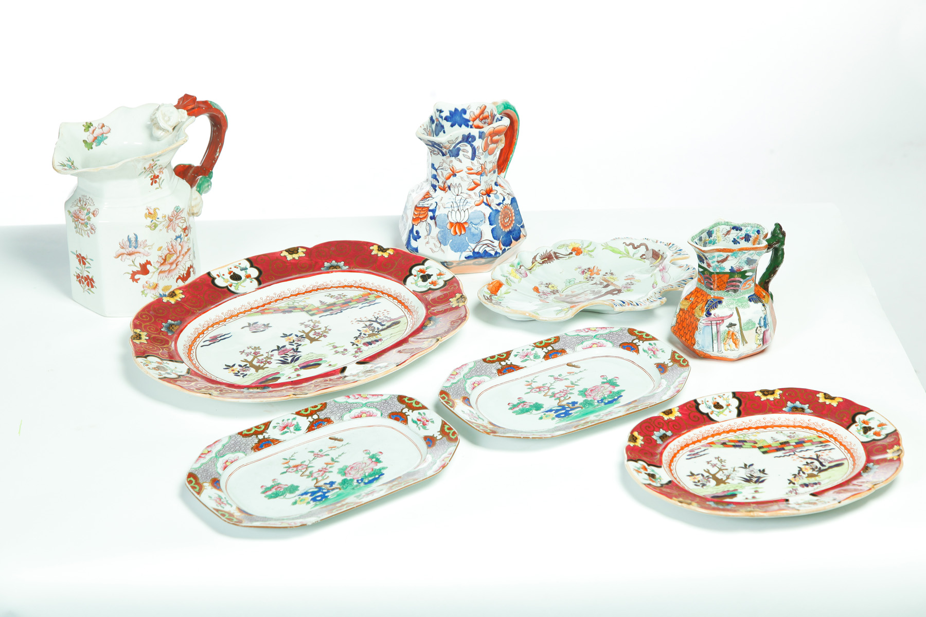 Appraisal: EIGHT PIECES MASONS IRONSTONE CHINA English nd quarter - th