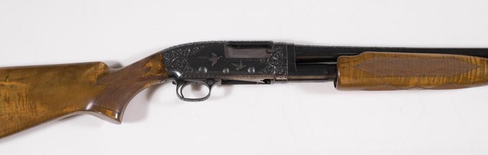 Appraisal: WINCHESTER MODEL SLIDE ACTION SHOTGUN gauge barrel including Cutts compensator