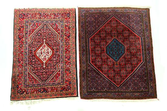 Appraisal: TWO ORIENTAL RUGS Iran late th century Similar Bidjar patterns