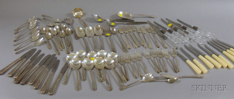 Appraisal: Assorted Silver Plated Flatware approx thirty-eight pieces of Rogers silver