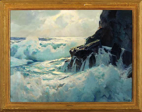 Appraisal: Frederick Judd Waugh American New Jersey - Ogunquit Surf oil