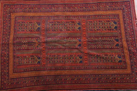 Appraisal: AFGHAN RUG - ft in x ft in PROVENANCE Estate