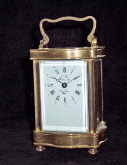 Appraisal: A gilt brass carriage clock with eight-day movement cm high