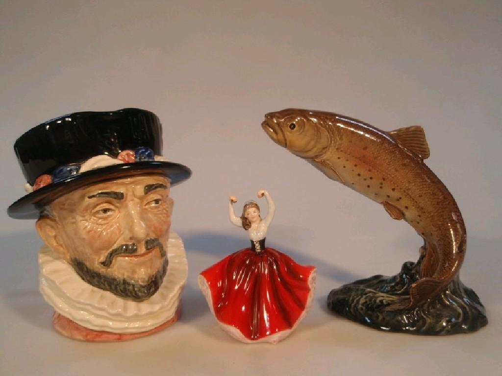 Appraisal: A Royal Doulton 'Beefeater' character jug D cm high a