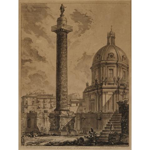 Appraisal: Giovanni Battista Piranesi - COLONNA TRAJANA FROM VEDUTE DI ROMA