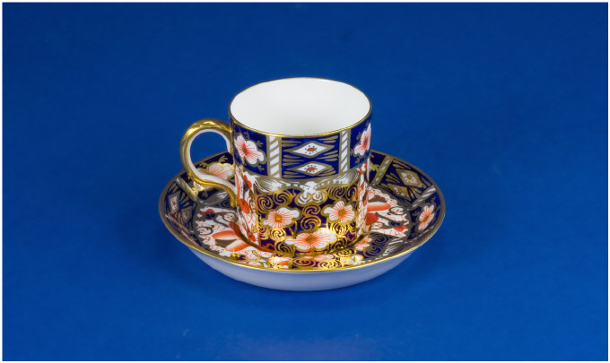 Appraisal: Royal Crown Derby Cup And Saucer Imari pattern No Date