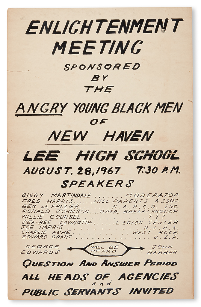 Appraisal: BLACK PANTHERS NEW HAVEN STUDENTS Enlightenment Meeting Sponsored by the