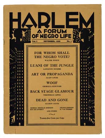 Appraisal: ONE OF THE GREAT RARITIES OF THE HARLEM RENAISSANCE LITERATURE