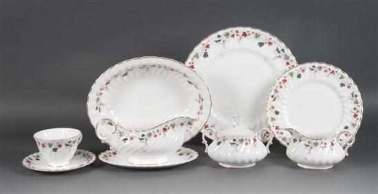 Appraisal: Royal Doulton china -piece partial dinner service in the ''Canterbury''