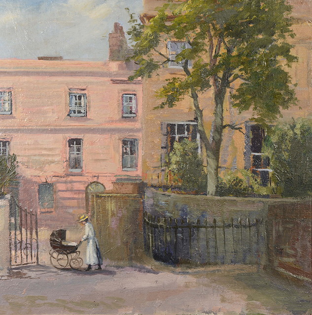 Appraisal: JOHN HOWARD b 'Chester Gate Regents Park' oils on board