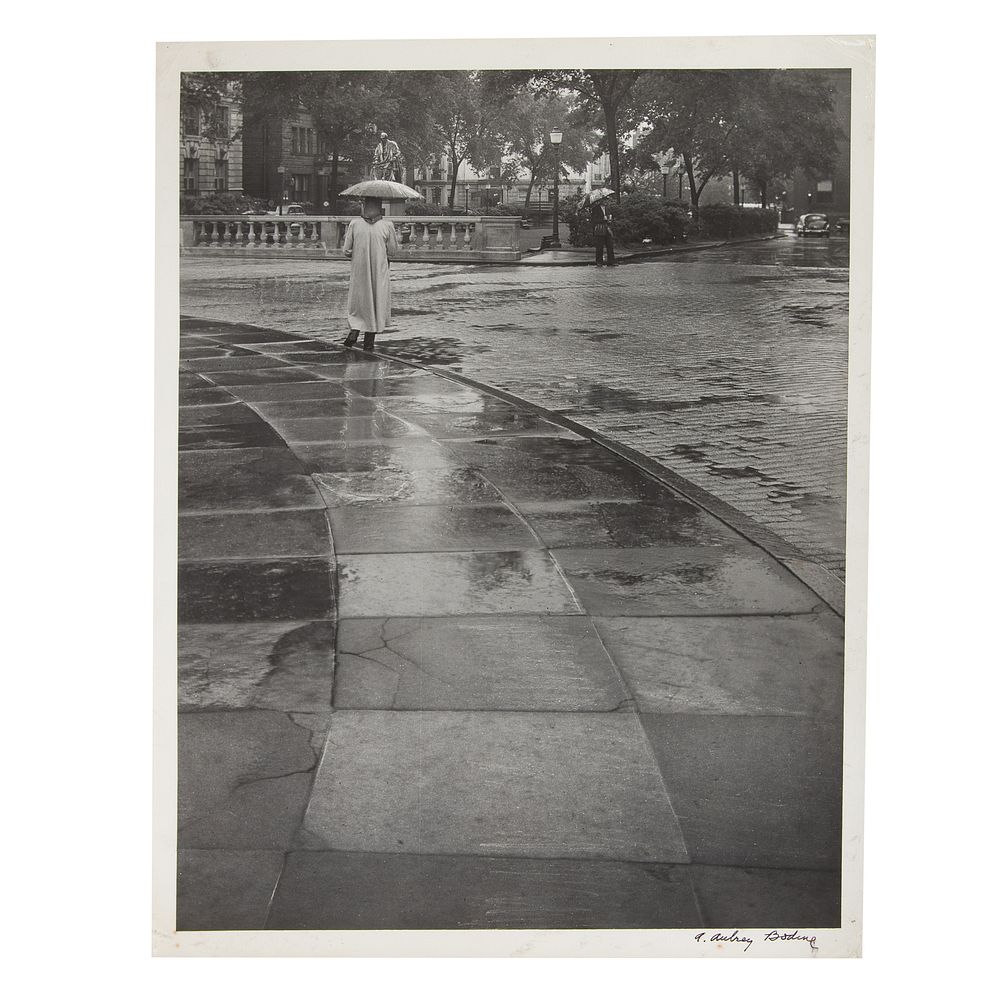 Appraisal: A Aubrey Bodine April Showers Photograph American - Gelatin silver