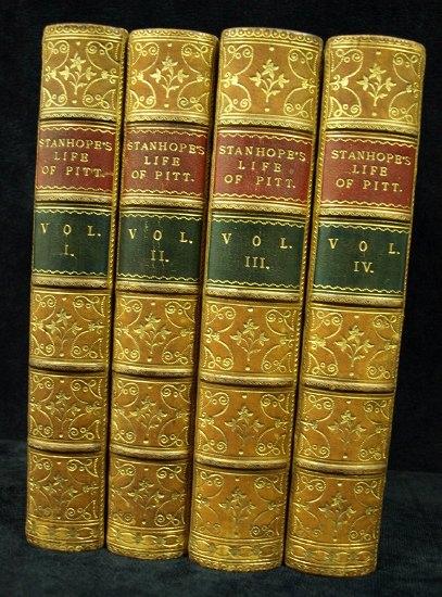 Appraisal: Stanhope Earl Life of William Pitt four volumes London quarter