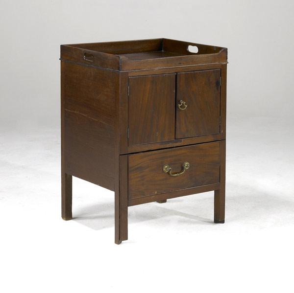 Appraisal: ENGLISH CABINET Bedside commode in mahogany th C x x