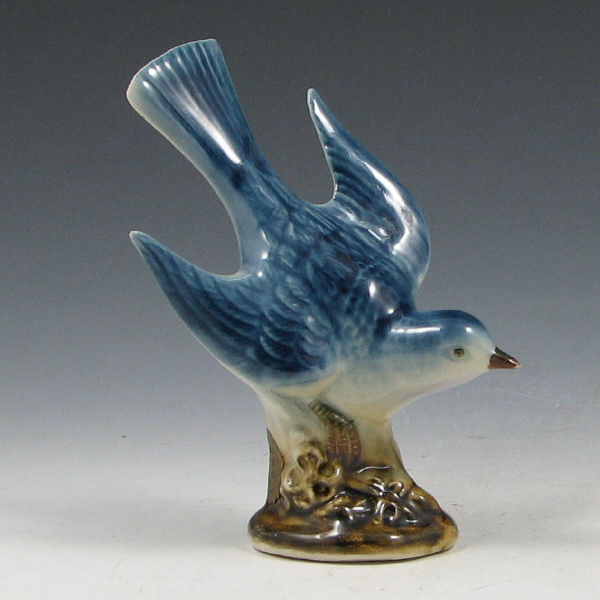 Appraisal: Charm Pottery Bluebird w Label - Mint Charm Pottery Bluebird