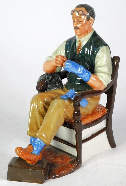 Appraisal: ROYAL DOULTON CHINA FIGURE The Bachelor HN in high printed