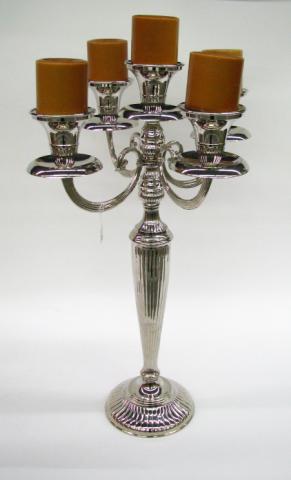 Appraisal: Large four-branch chrome plated candelabrum inches tall