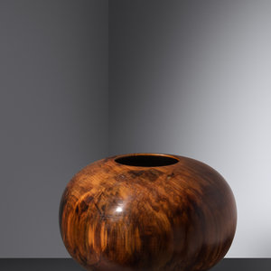 Appraisal: Ed Moulthrop American - Turned Wood Bowl tulipwood signed 'ED