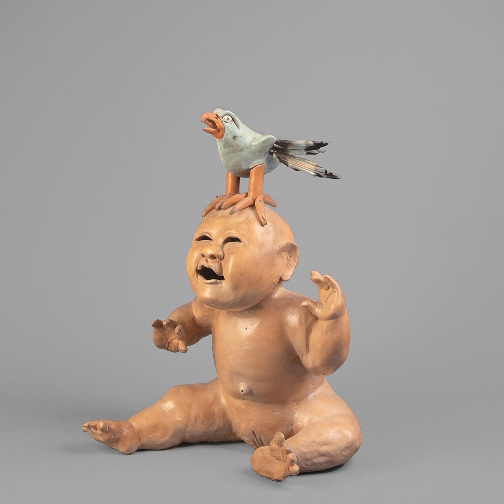 Appraisal: Joe Mariscal Baby and Bird Joe Mariscal b Baby and