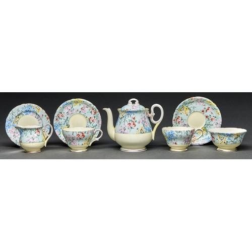 Appraisal: A Shelley bone china Melody tea service for two c