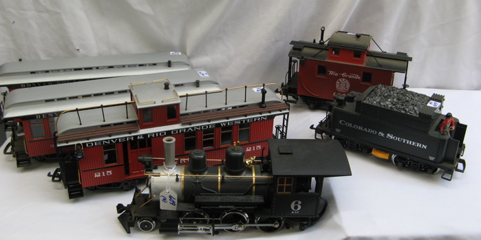 Appraisal: LGB G SCALE STEAM LOCOMOTIVE S Colorado Southern tender passenger