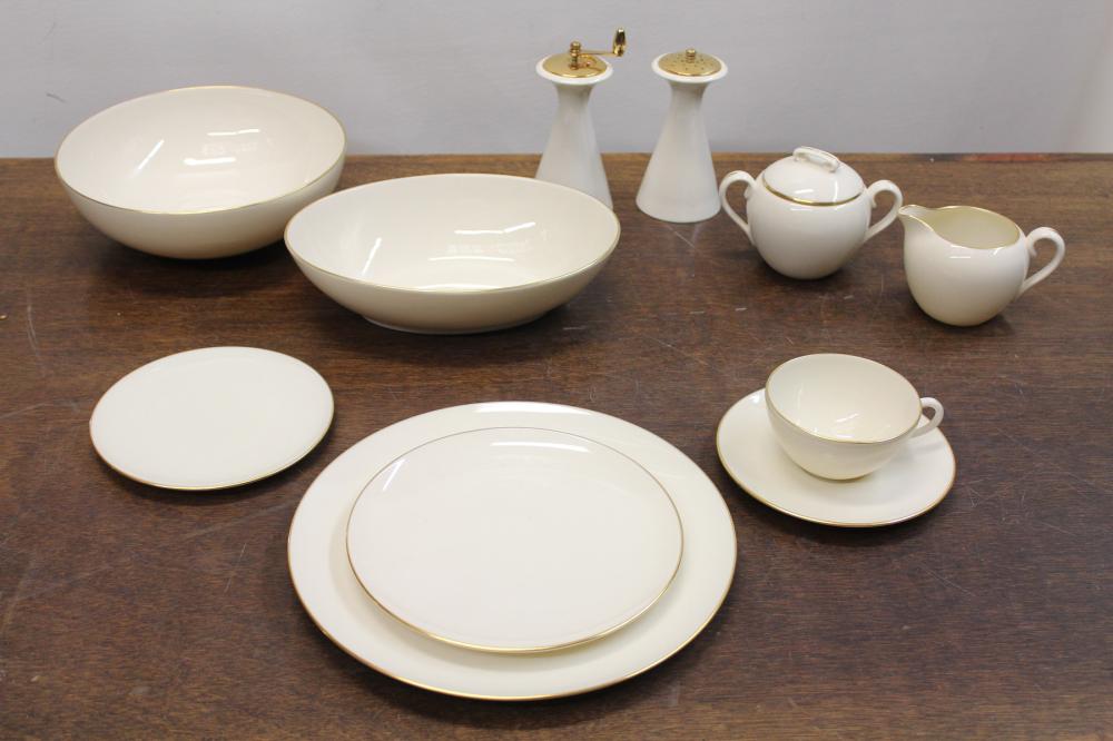 Appraisal: LENOX OLYMPIA CHINA SET pieces comprised of dinner plates salad