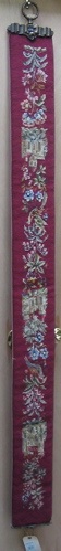 Appraisal: AN AMERICAN NEEDLE POINT BELL CORD hand crafted floral motif