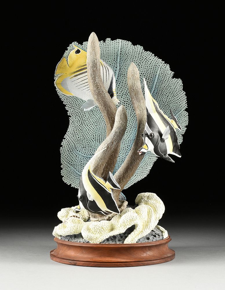 Appraisal: DAVID JOHNSON American th Century A SCULPTURE Angel Fish DAVID