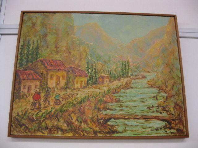 Appraisal: Cadillo Ramirez Oil village along a stream x estate of