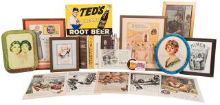 Appraisal: Large Collection of Root Beer Paper Advertising and Ephemera Single-collector