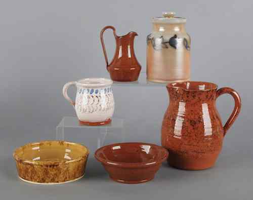 Appraisal: Five pieces of reproduction John Bell pottery by James Smith