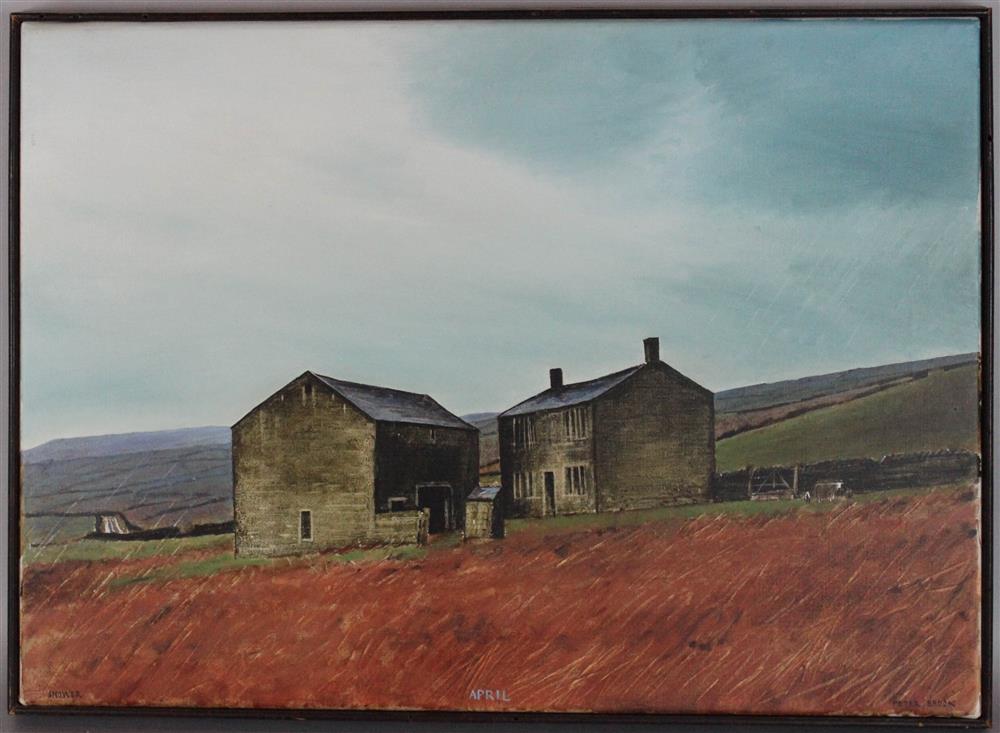 Appraisal: PETER BROOK BRITISH - APRIL SHOWER Oil on canvas x