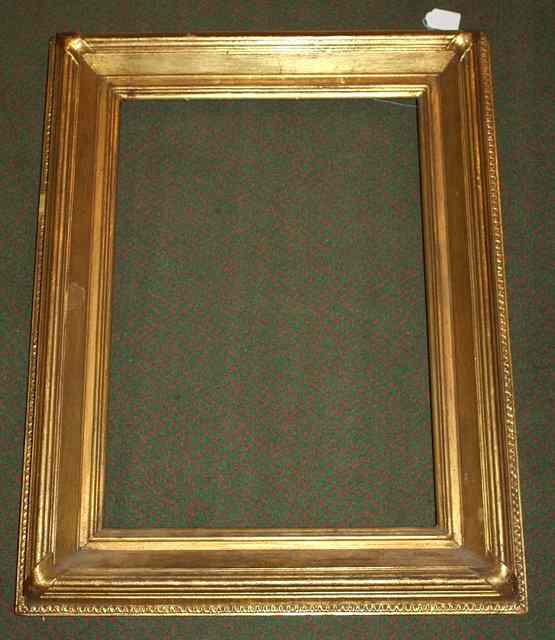 Appraisal: A th Century Roman style gilded frame with cavetto sight