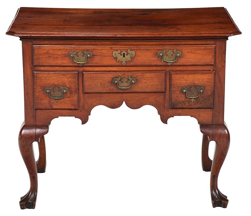 Appraisal: Pennsylvania Queen Anne Walnut Dressing Table Philadelphia mid th century