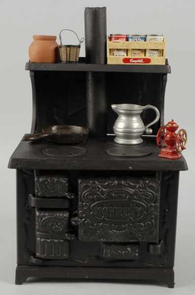 Appraisal: Cast Iron Kenton Novelty Children's Stove Description Includes accessories Condition