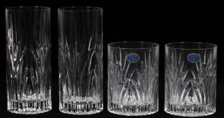 Appraisal: CUT CRYSTAL TUMBLERS ROCK GLASSES CUT CRYSTAL TUMBLERS ROCK GLASSES