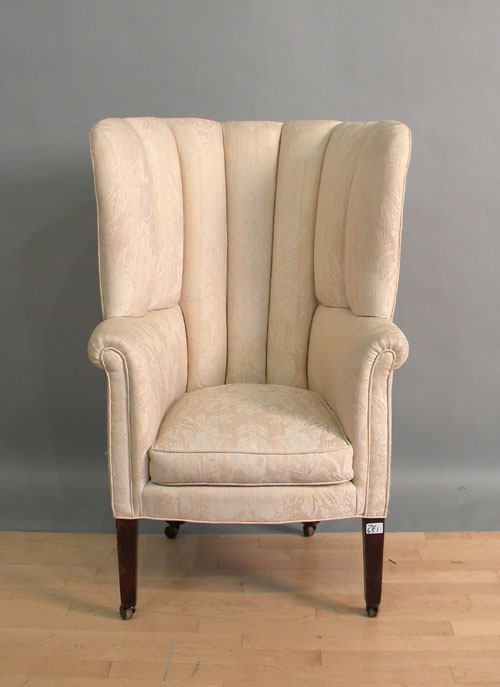 Appraisal: English barrel back easy chair