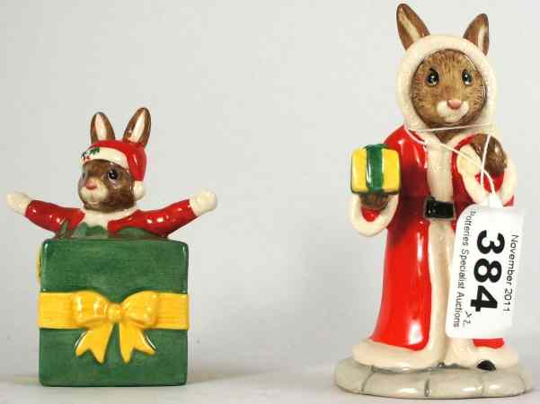 Appraisal: Royal Doulton Bunnykins Santas Helper DB and Father Christmas DB