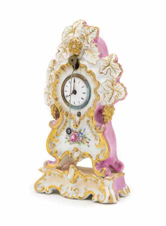 Appraisal: A Berlin K P M Porcelain Desk Clock having a