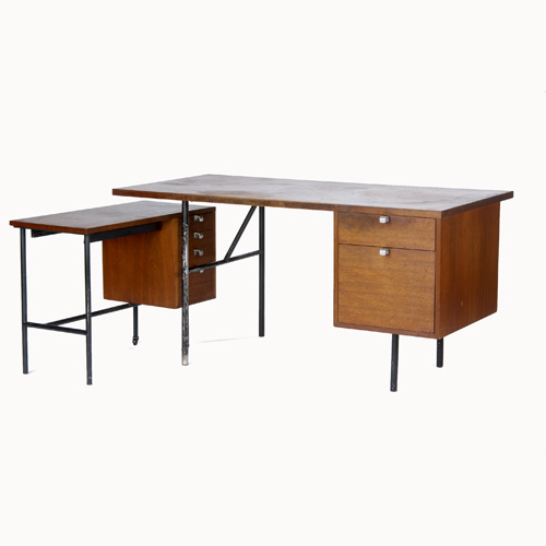 Appraisal: GEORGE NELSON HERMAN MILLER Rare hall table with mixed woods