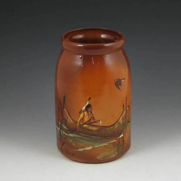 Appraisal: Simwi Wihoa's Jug with Rick Wisecarver Painting '' tall ''