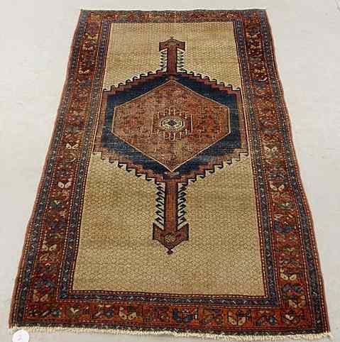 Appraisal: Hamadan oriental hall carpet ' x '