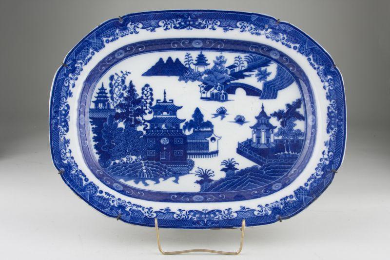 Appraisal: English Transferware Platter th c att to Seth Pennington Liverpool