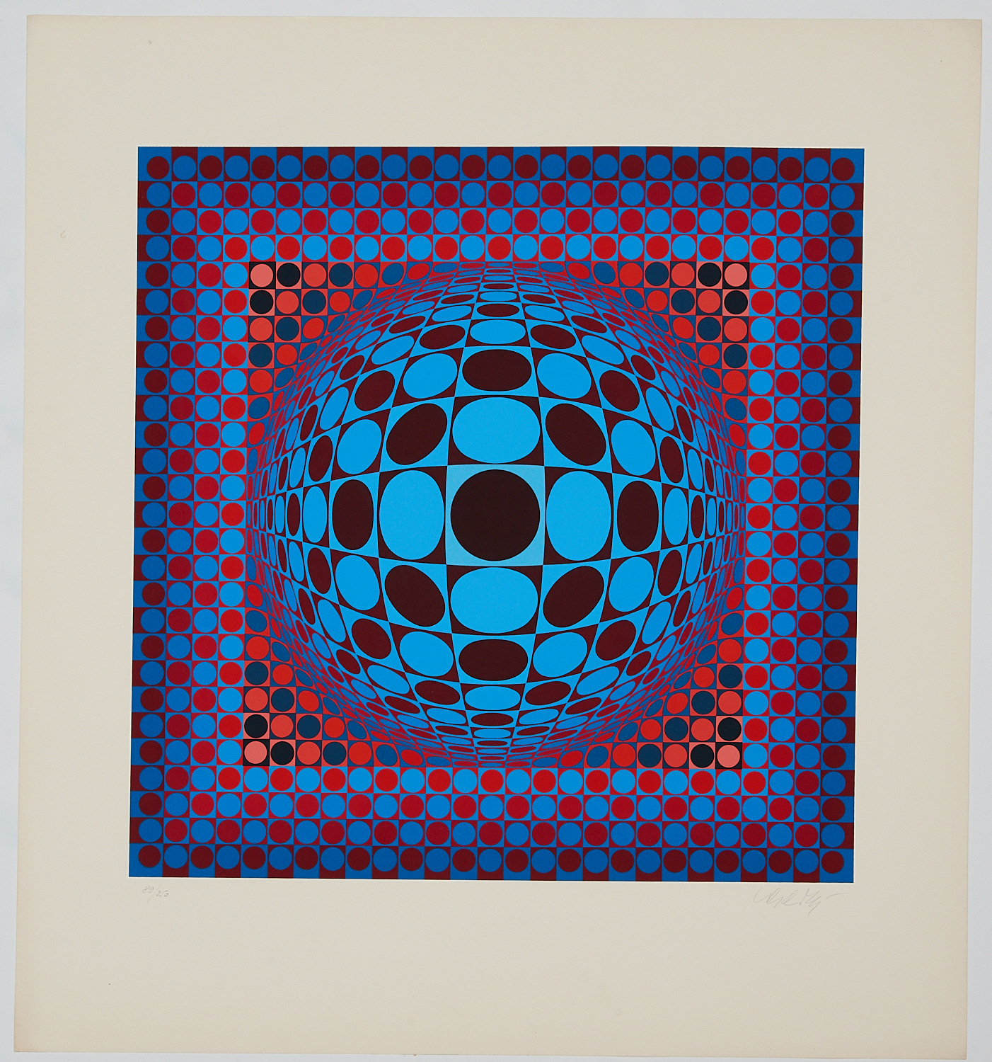 Appraisal: VICTOR VASARELY SIGNED SERIGRAPH Victor Vasarely Hungarian French - Op